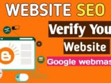 Seo for website | verify your website in Google webmaster | verify your blogger in Google webmaster