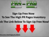 High PR Backlinks - The Best Place To Get PR4 - PR8 Backlinks