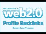 I will create over 150 web 2,0 profile backlinks on high page rank sites