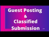 Off Page Optimization| Guest Posting, Classified Ads submissions| Quality Backlinks