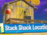 Catch a weapon at Stack Shack Location - Fortnite Battle Royale