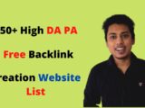 150+ High DA PA Free Backlinks Creation Website List