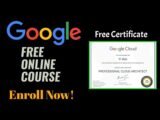 Google Certified Course for all students, Free Enrollment, free Certificate